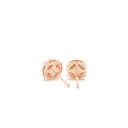 Rose Gold Diamond Earrings