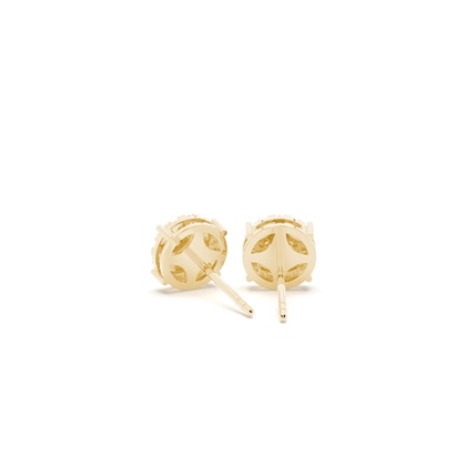 Yellow Gold Diamond Earrings