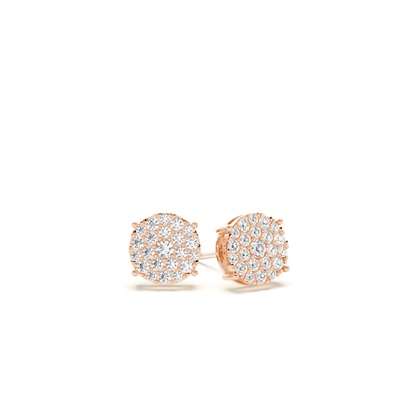 Rose Gold Diamond Earrings