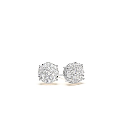 Diamond Cluster Earrings