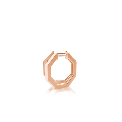 Rose Gold Plain gold Diamond Earrings