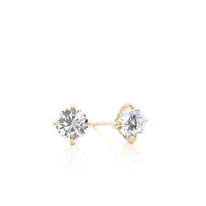 Prong set Intricate Basket look Stud Earrings