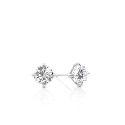 Prong set Intricate Basket look Stud Earrings