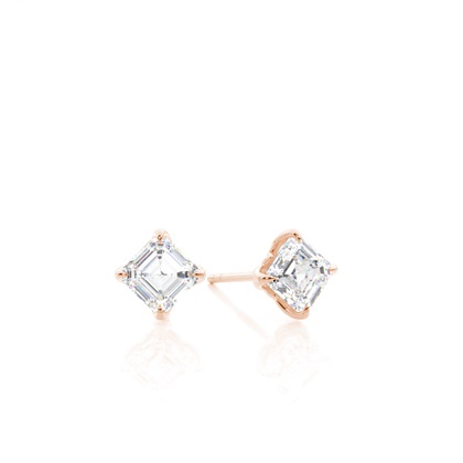 Rose Gold Diamond Earrings