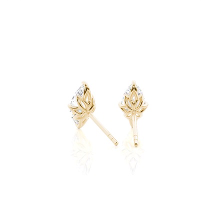 Ohrstecker im Basket-Look