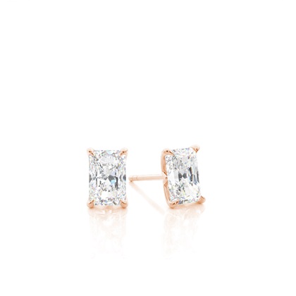 Rose Gold Diamond Earrings