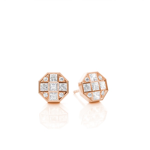 Cluster Composite Diamond Earrings