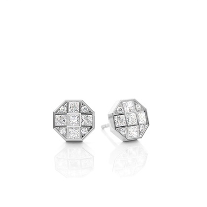 Cluster Composite Diamond Earrings