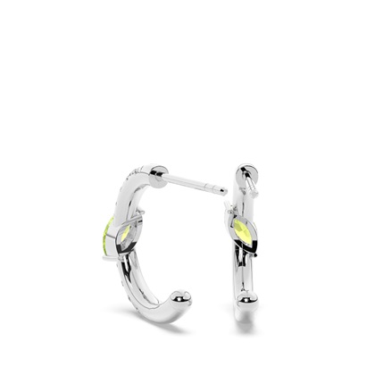 Peridot Creolen im Marquise-Schliff