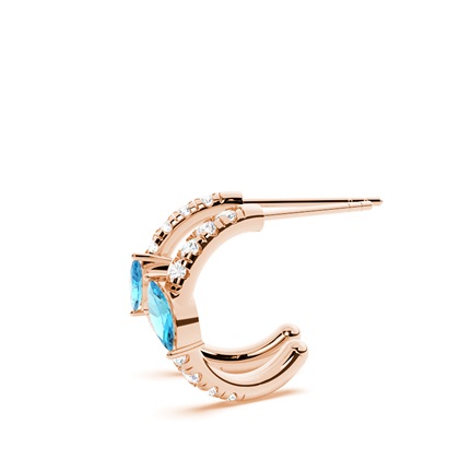 Marquise Rose Gold Everyday Diamond Earrings