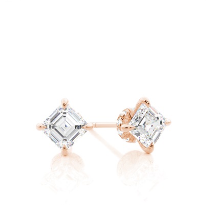 Rose Gold Diamond Earrings