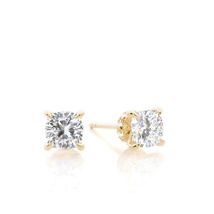 Cushion Cut Diamond Earrings