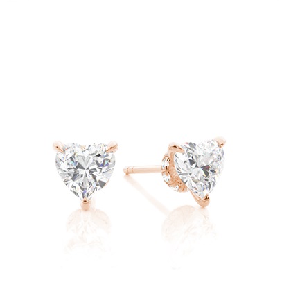 Heart Diamond Earrings