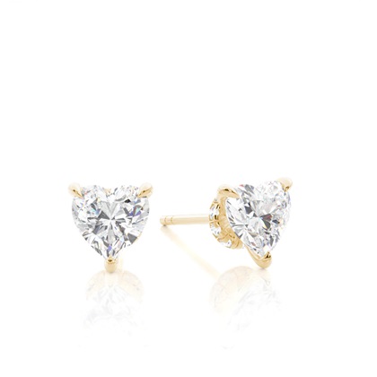Yellow Gold Diamond Earrings