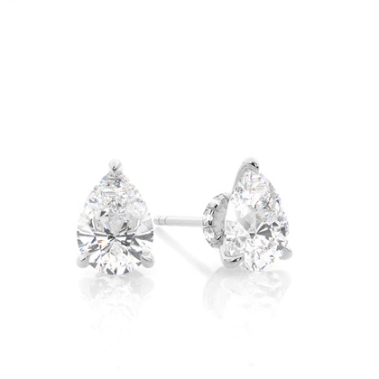 Pear Drop Diamond Earrings 