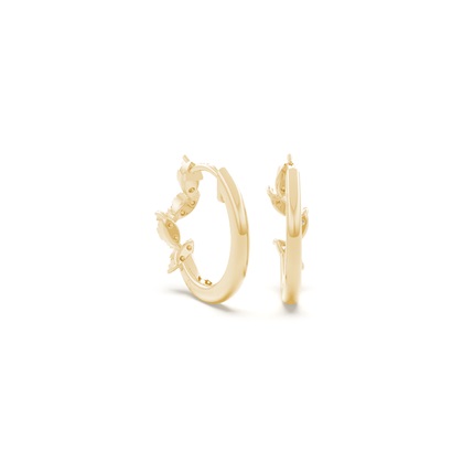 Brillant-Diamant-Ohrringe in Zickzack-Form