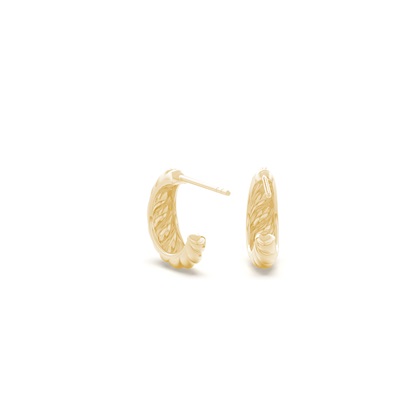 Yellow Gold Diamond Earrings