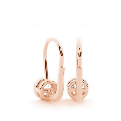 Rotgold Ohrringe Mit Diamanten