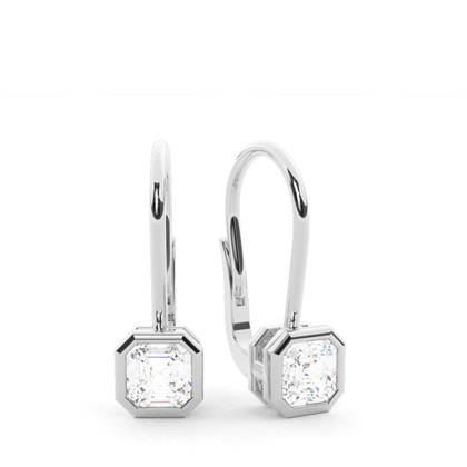 Asscher Cut Diamond Earring
