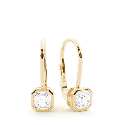 Yellow Gold Diamond Earrings
