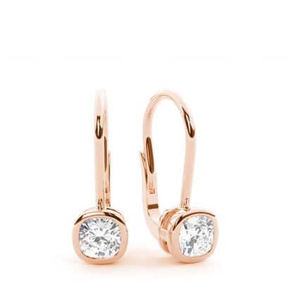 Cushion Cut Diamond Earrings