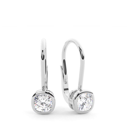 Cushion Cut Diamond Earrings