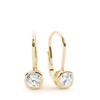 Cushion Cut Diamond Earrings