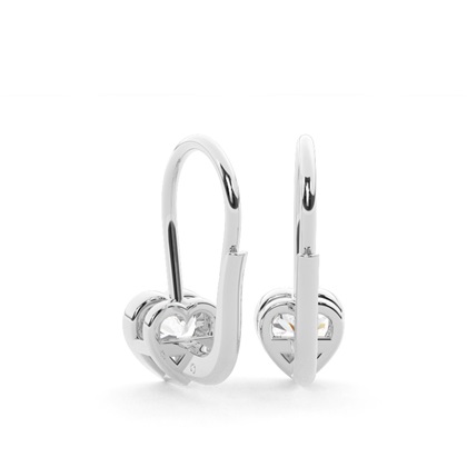 Lünettenbesetzte Solitär-Ohrringe