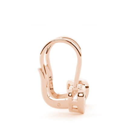 Lünettenbesetzte Solitär-Ohrringe