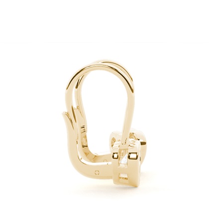 Lünettenbesetzte Solitär-Ohrringe