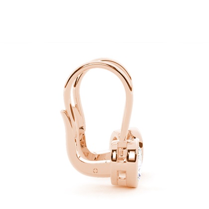 Lünettenbesetzte Solitär-Ohrringe