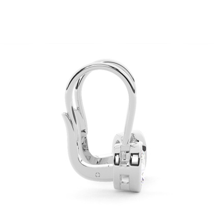 Lünettenbesetzte Solitär-Ohrringe