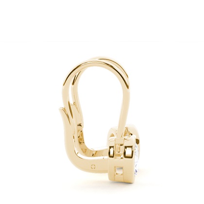 Lünettenbesetzte Solitär-Ohrringe