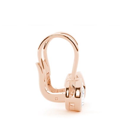 Lünettenbesetzte Solitär-Ohrringe