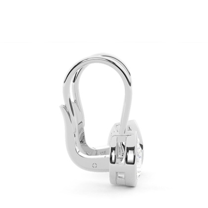 Lünettenbesetzte Solitär-Ohrringe