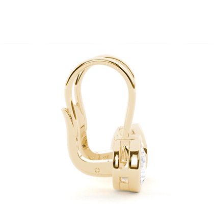 Lünettenbesetzte Solitär-Ohrringe