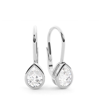 Pear Drop Diamond Earrings 