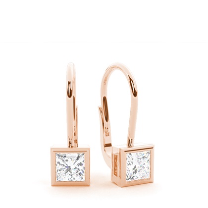 Princess Cut Diamond Earrings 
