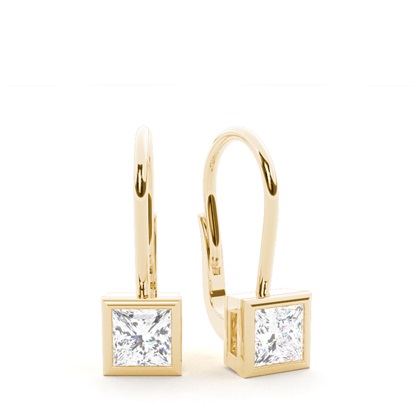 Princess Cut Diamond Earrings 