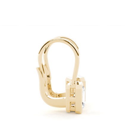 Lünettenbesetzte Solitär-Ohrringe