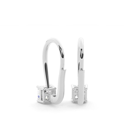 Solitär-Ohrringe mit Hebelverschluss