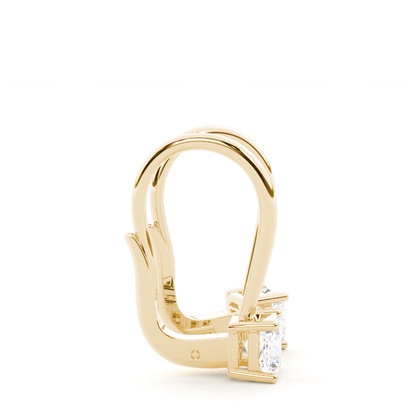 Solitär-Ohrringe mit Hebelverschluss