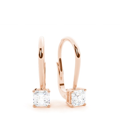 Rose Gold Diamond Earrings