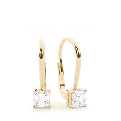 Yellow Gold Diamond Earrings