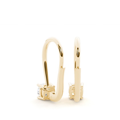 Solitär-Ohrringe mit Hebelverschluss