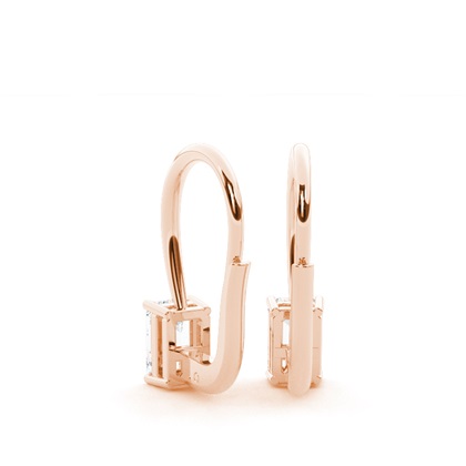 Solitär-Ohrringe mit Hebelverschluss