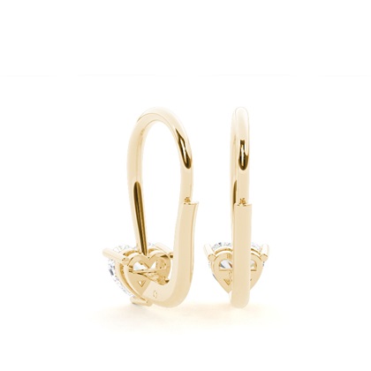 Solitär-Ohrringe mit Hebelverschluss