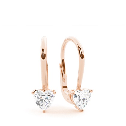 Heart Diamond Earrings