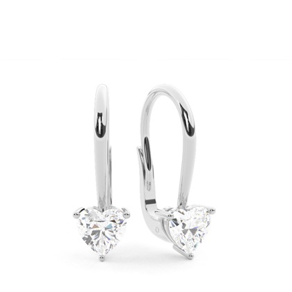 Heart Diamond Earrings