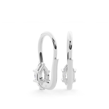 Solitär-Ohrringe mit Hebelverschluss